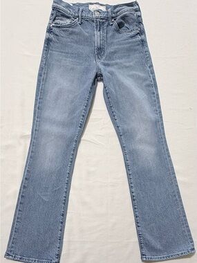 MOTHER Jeans Women’s 27 Light Wash High Rise Straight Leg Denim